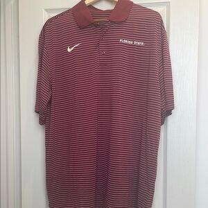 Nike FSU Florida State Seminoles Noles Nike Polo Shirt with Tee
